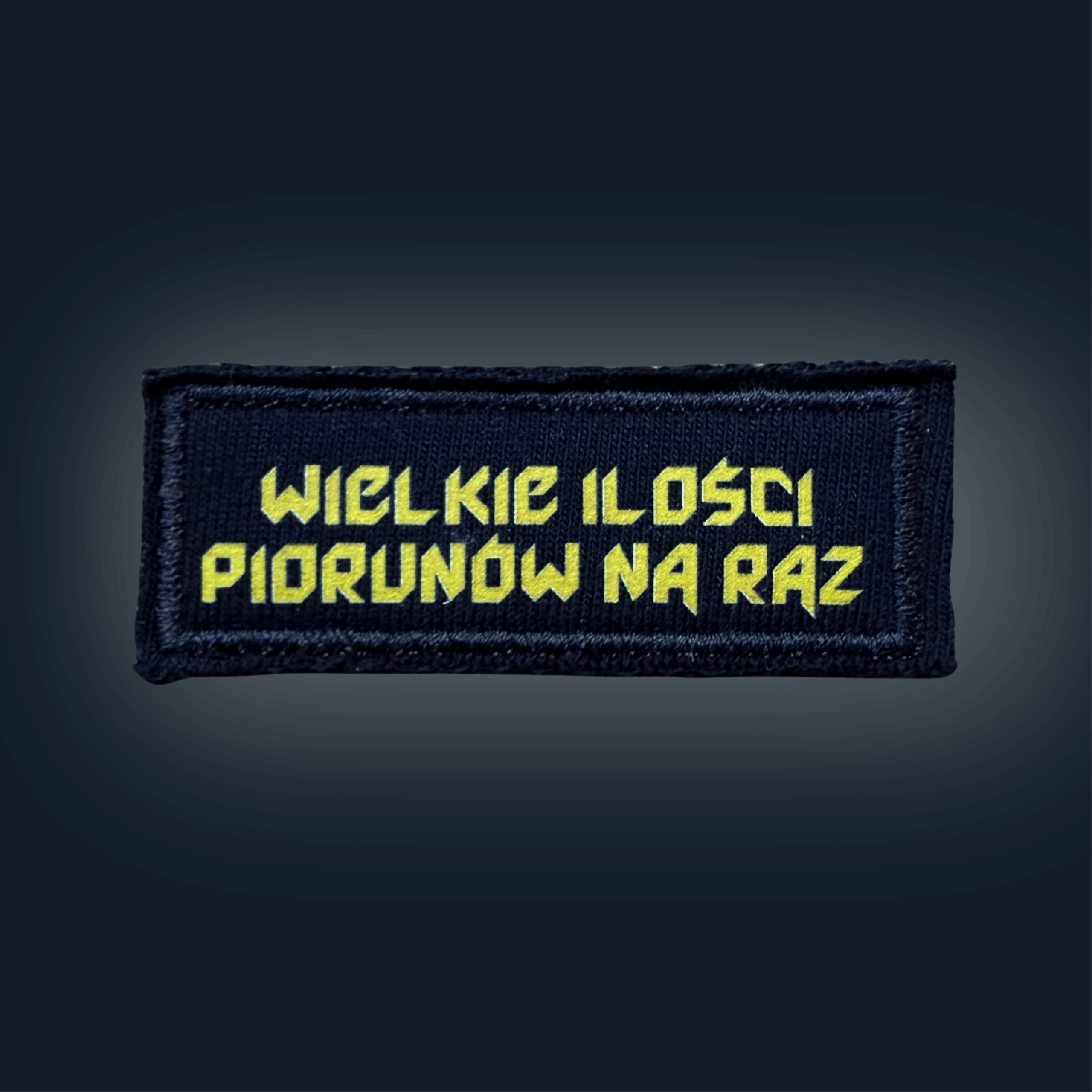 Żółta prostokątna naszywka