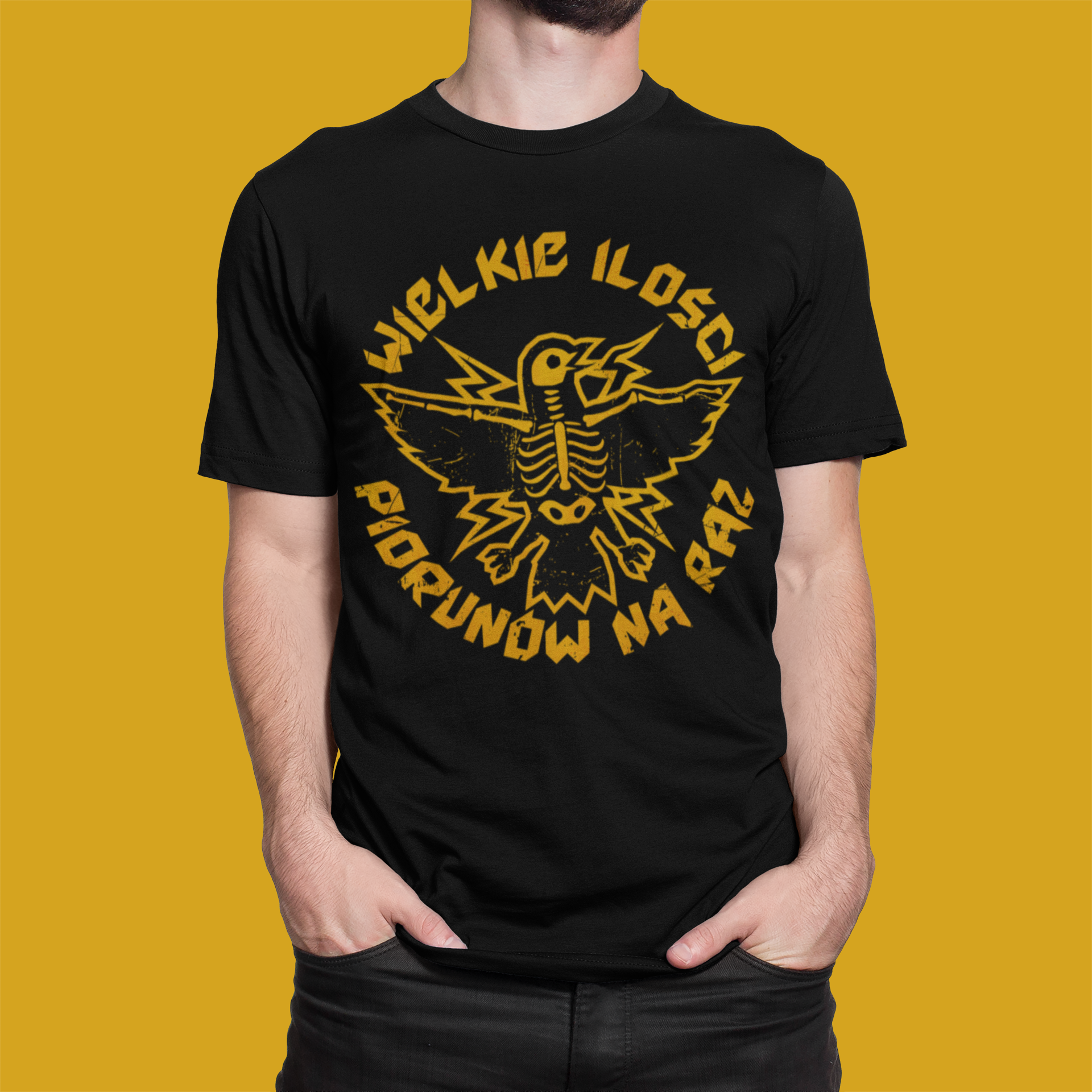 Koszulka z żółtym ptakiem - obrazek 3